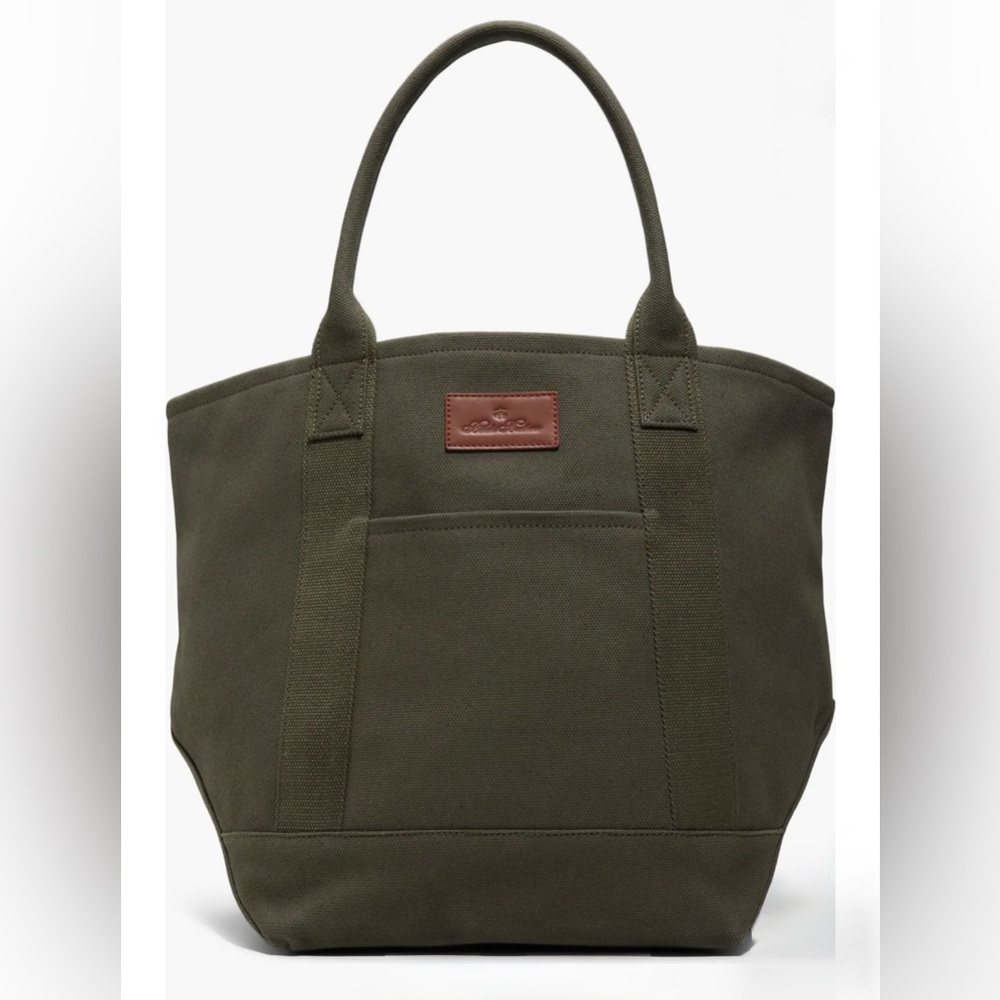Brooks Brothers Olive Green Canvas Tote Bag-BNWT